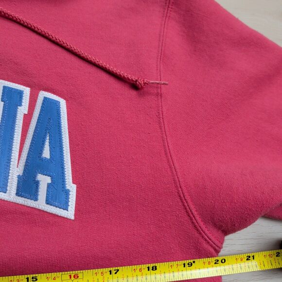 Champion North Carolina Tar Heels Embroidered Pink Hoodie Womens Medium UNC - Picture 5 of 9